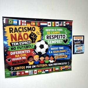 Cartaz Racismo no Futebol, Não!