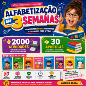 Kit Alfabetização em 3 Semanas!
