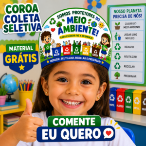 Material Grátis 🥳 Coroa Meio Ambiente