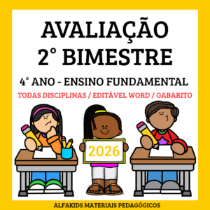 Avaliação 2° Bimestre - 4° ano Fundamental