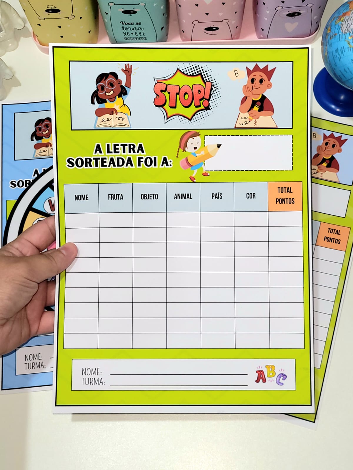 Jogo Pedagógico: Stop das Palavras - Imagem 3