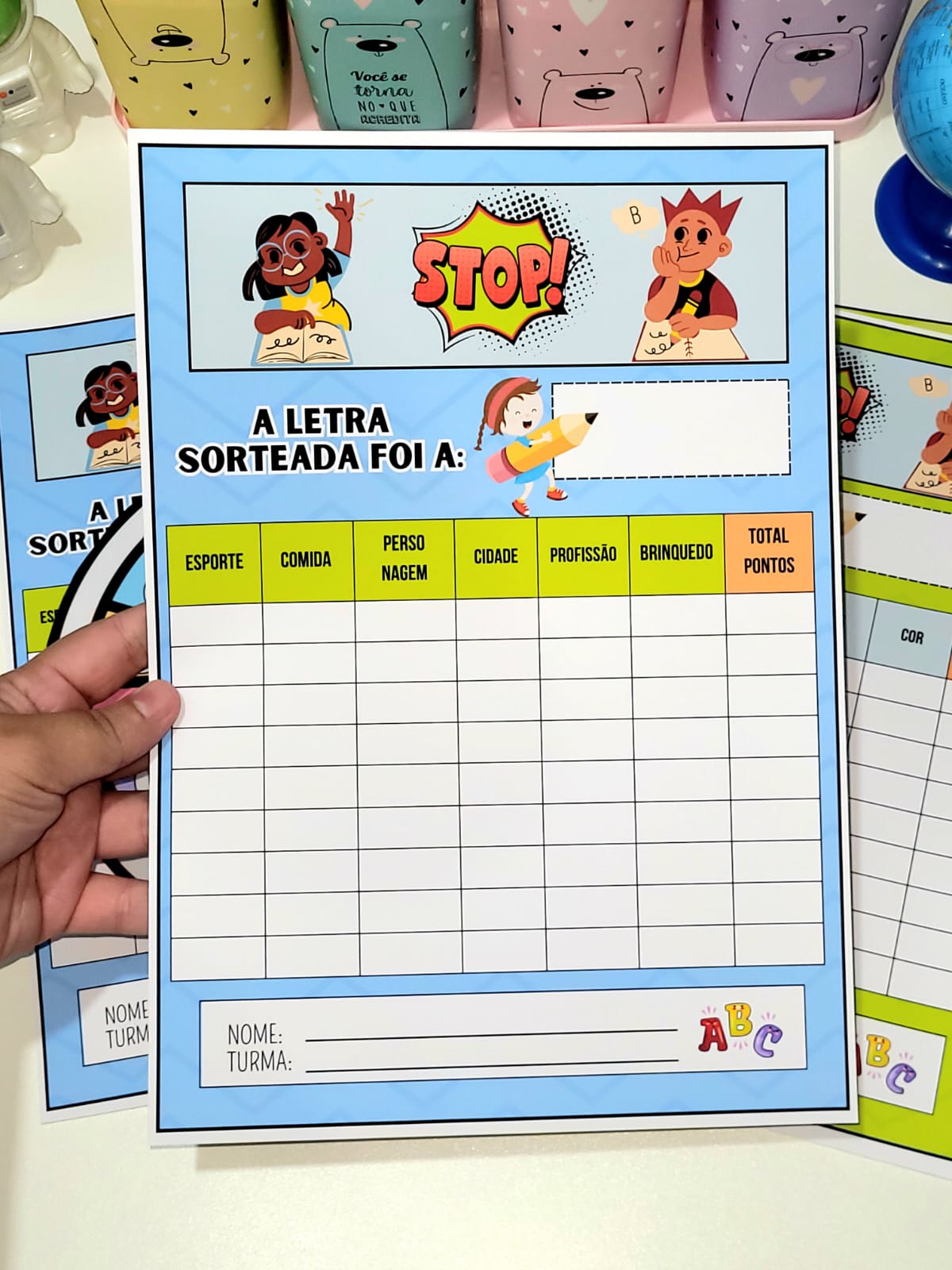 Jogo Pedagógico: Stop das Palavras - Imagem 6
