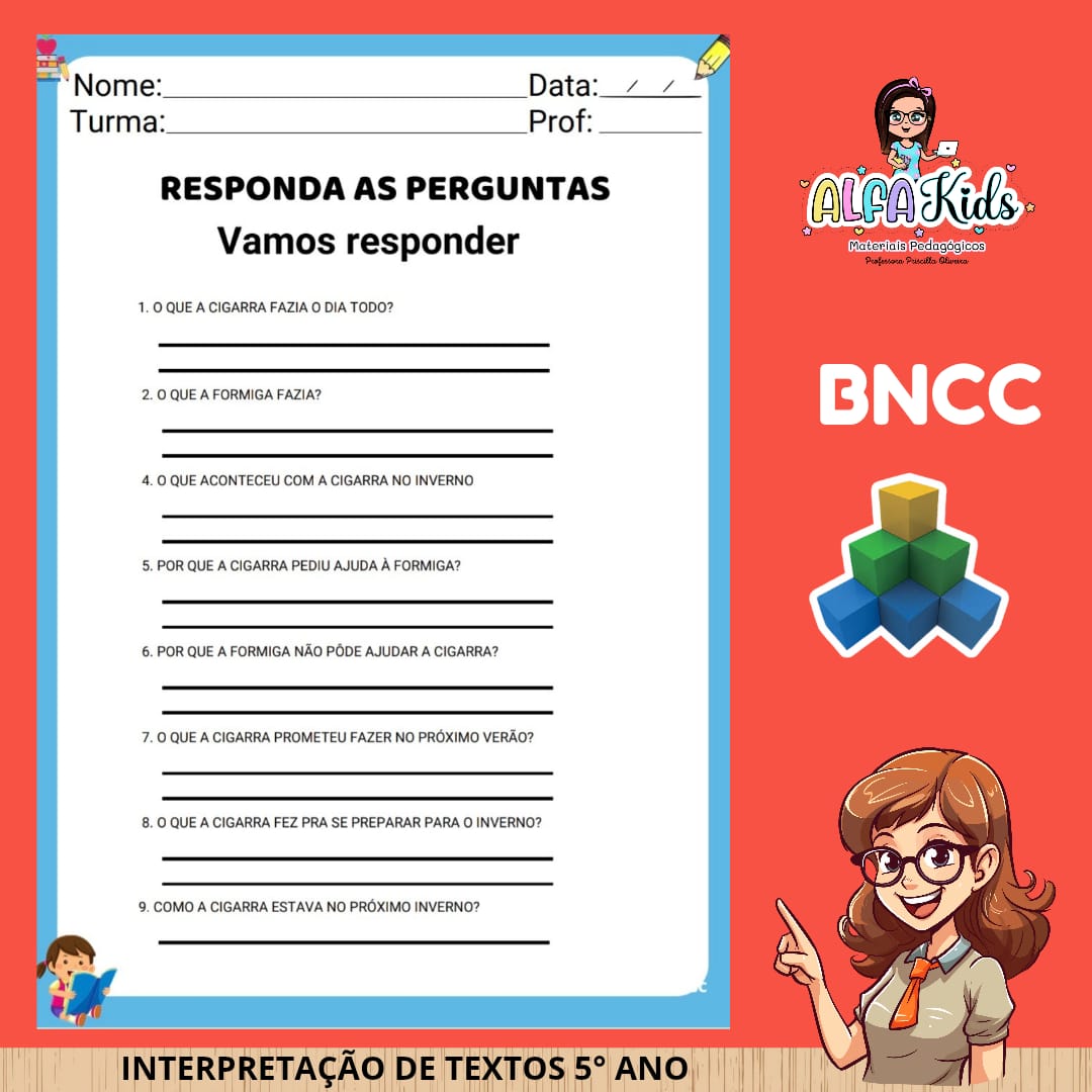 Apostila de Atividades Interpretação de Texto - 5° ano Fundamental - Imagem 6