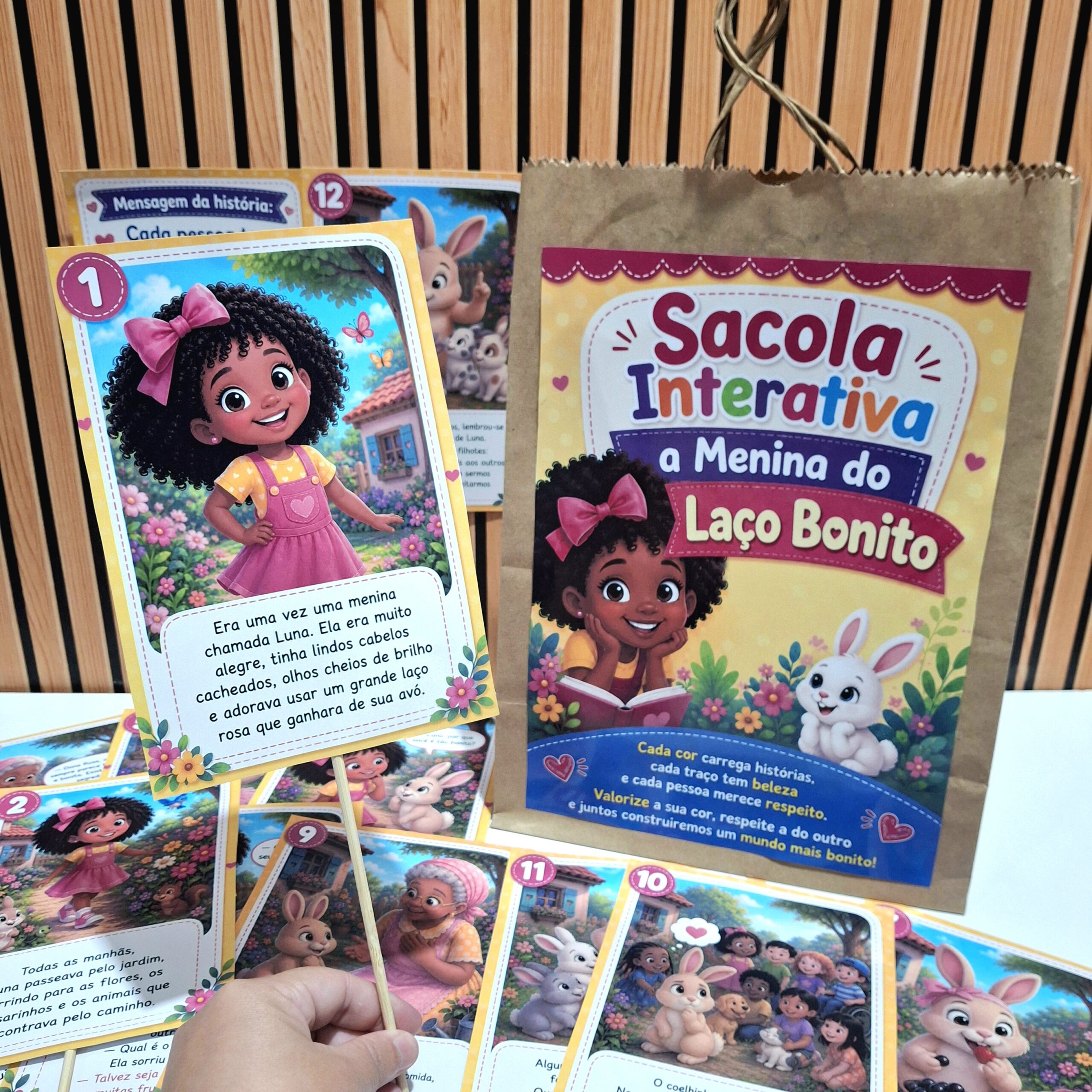 Sacola Interativa A Menina do Laço Bonito - Imagem 8