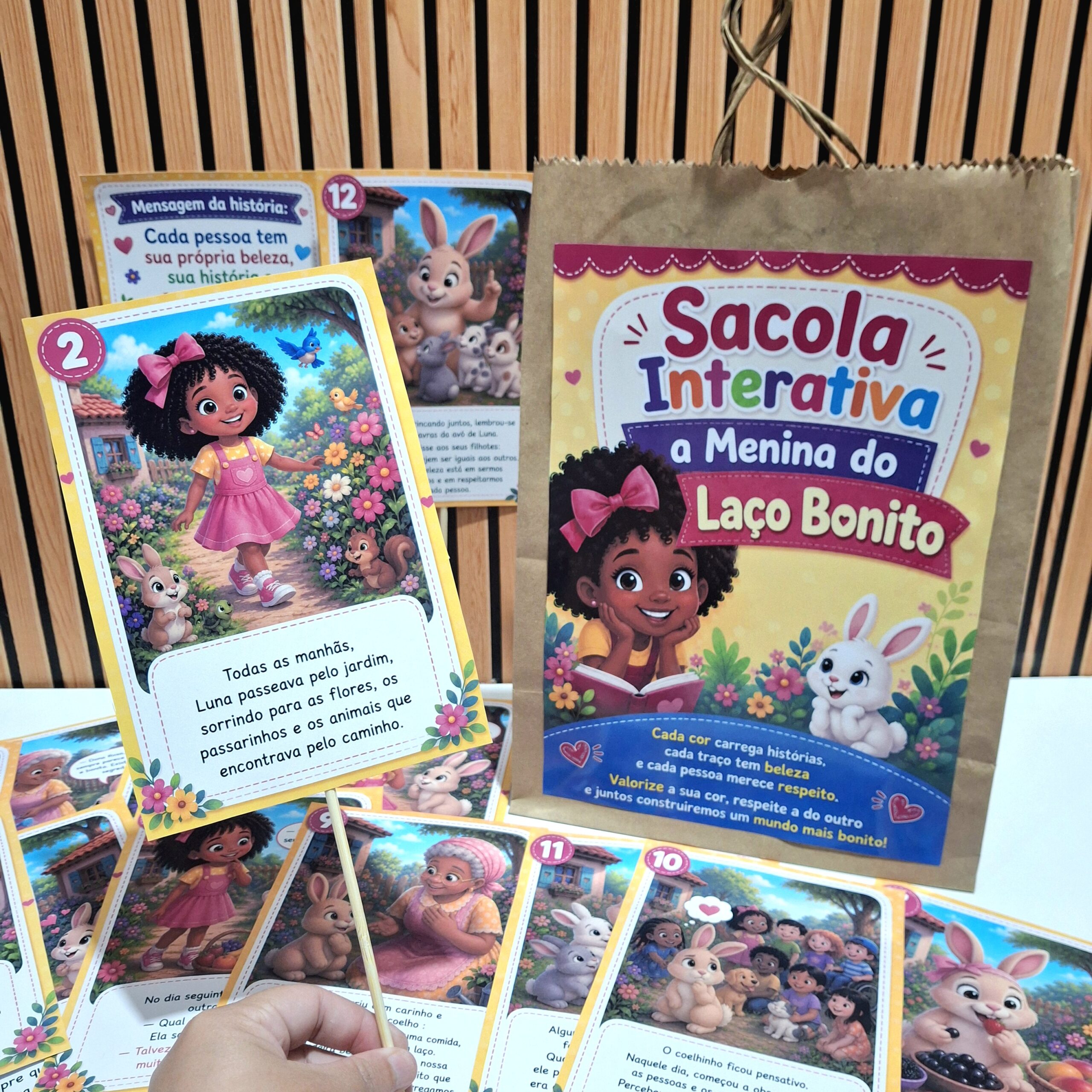 Sacola Interativa A Menina do Laço Bonito - Imagem 6
