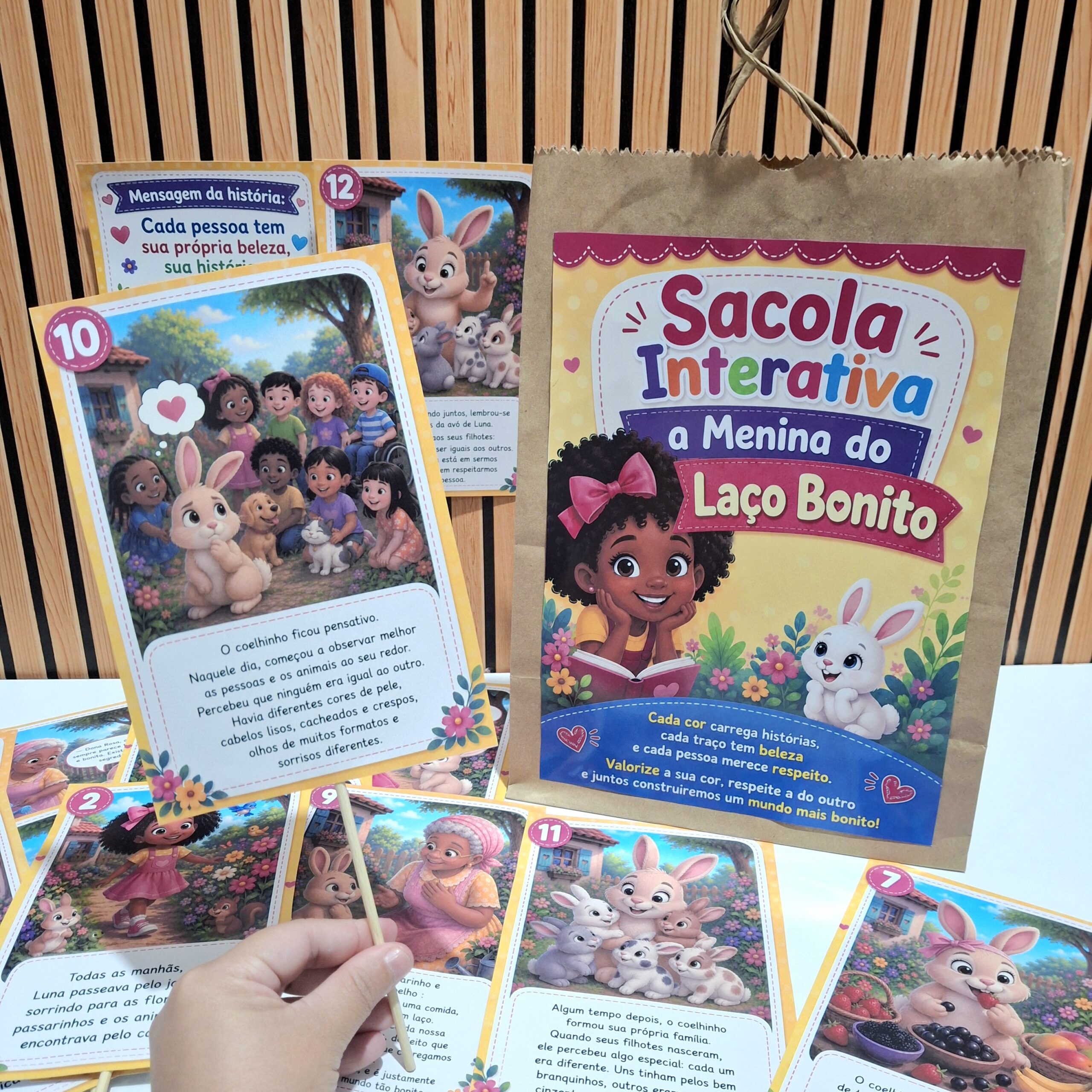 Sacola Interativa A Menina do Laço Bonito - Imagem 5