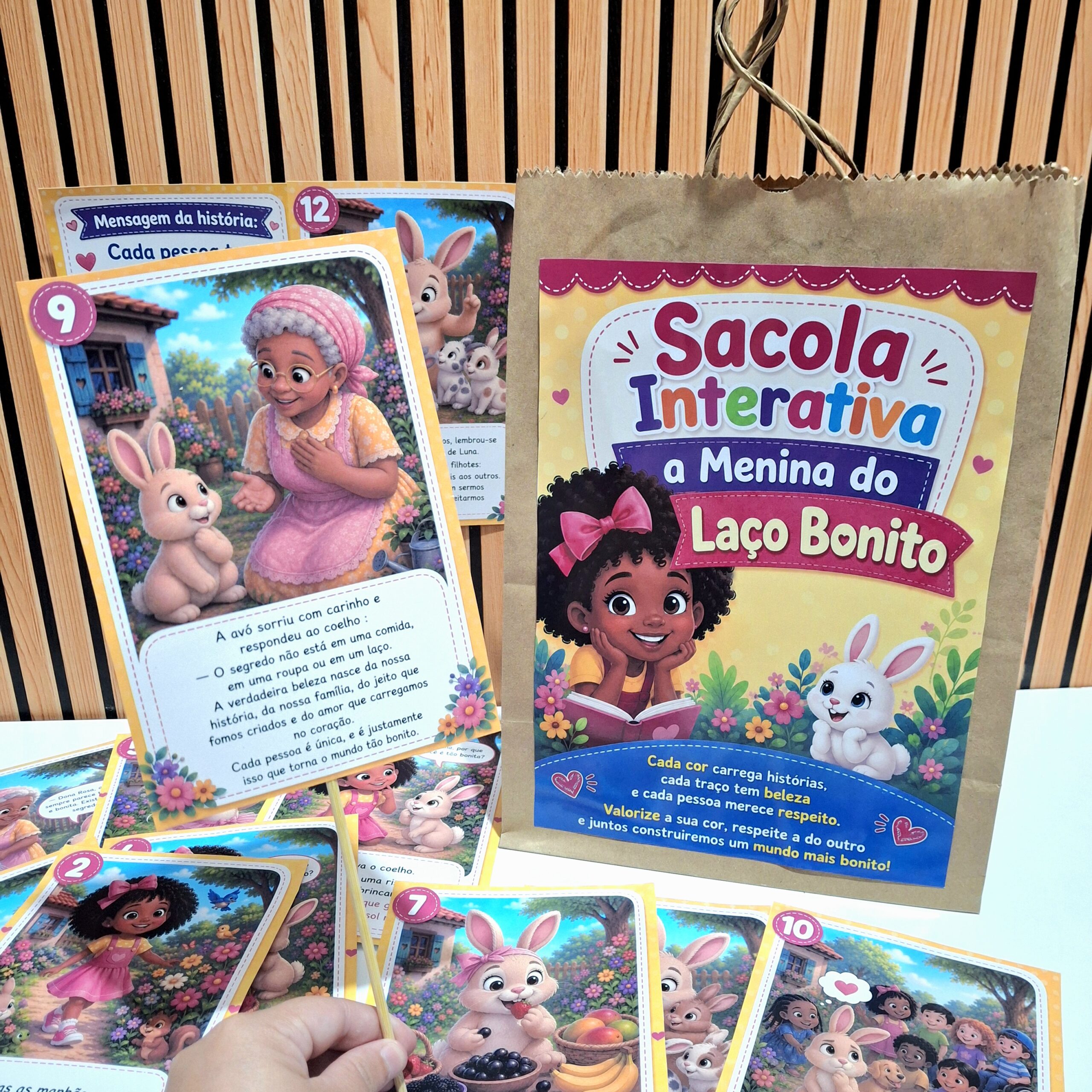 Sacola Interativa A Menina do Laço Bonito - Imagem 7