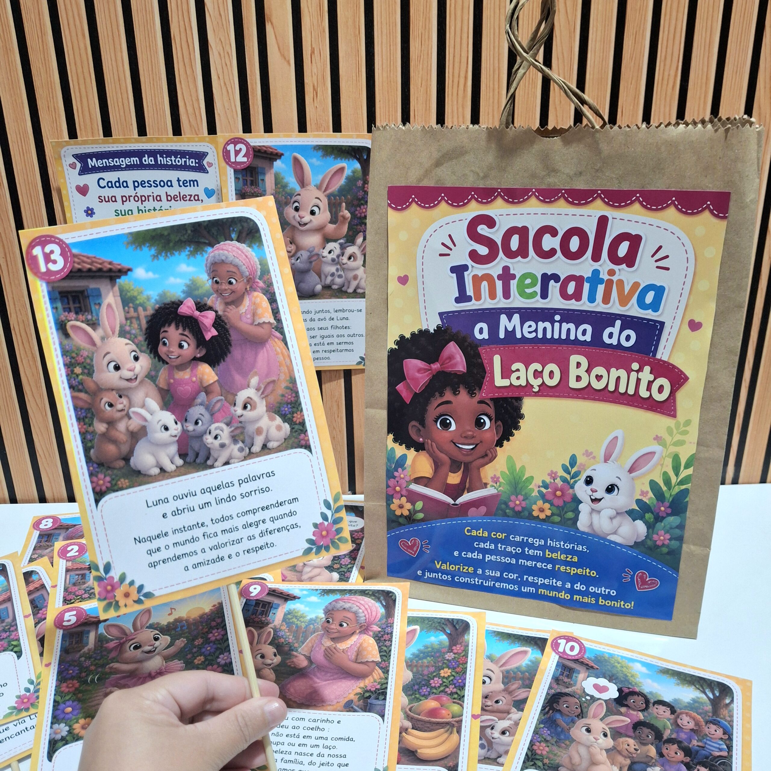 Sacola Interativa A Menina do Laço Bonito - Imagem 3
