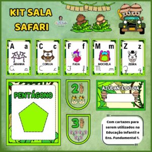 Ornamentação de Sala Safari