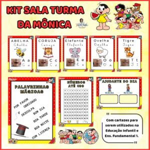 Ornamentação de Sala Turma da Mônica