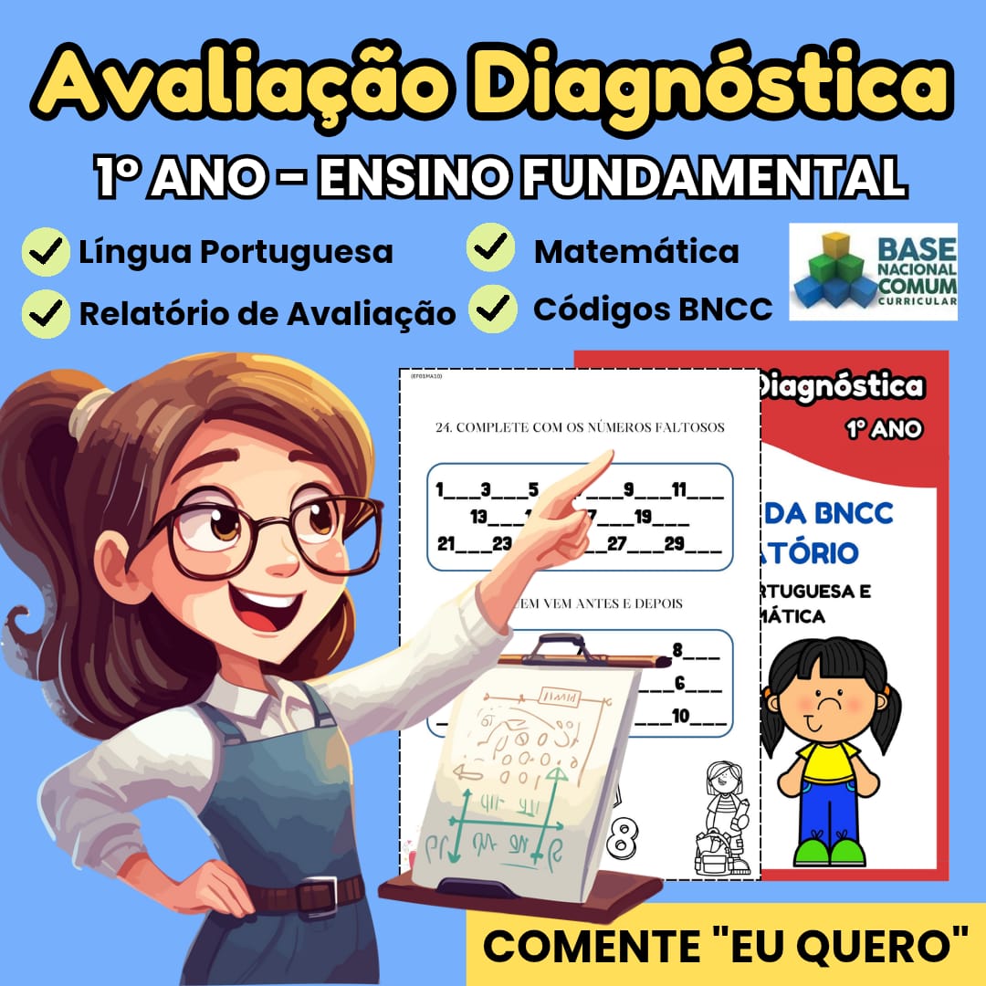 Avaliação Diagnóstica 1° ano Fundamental