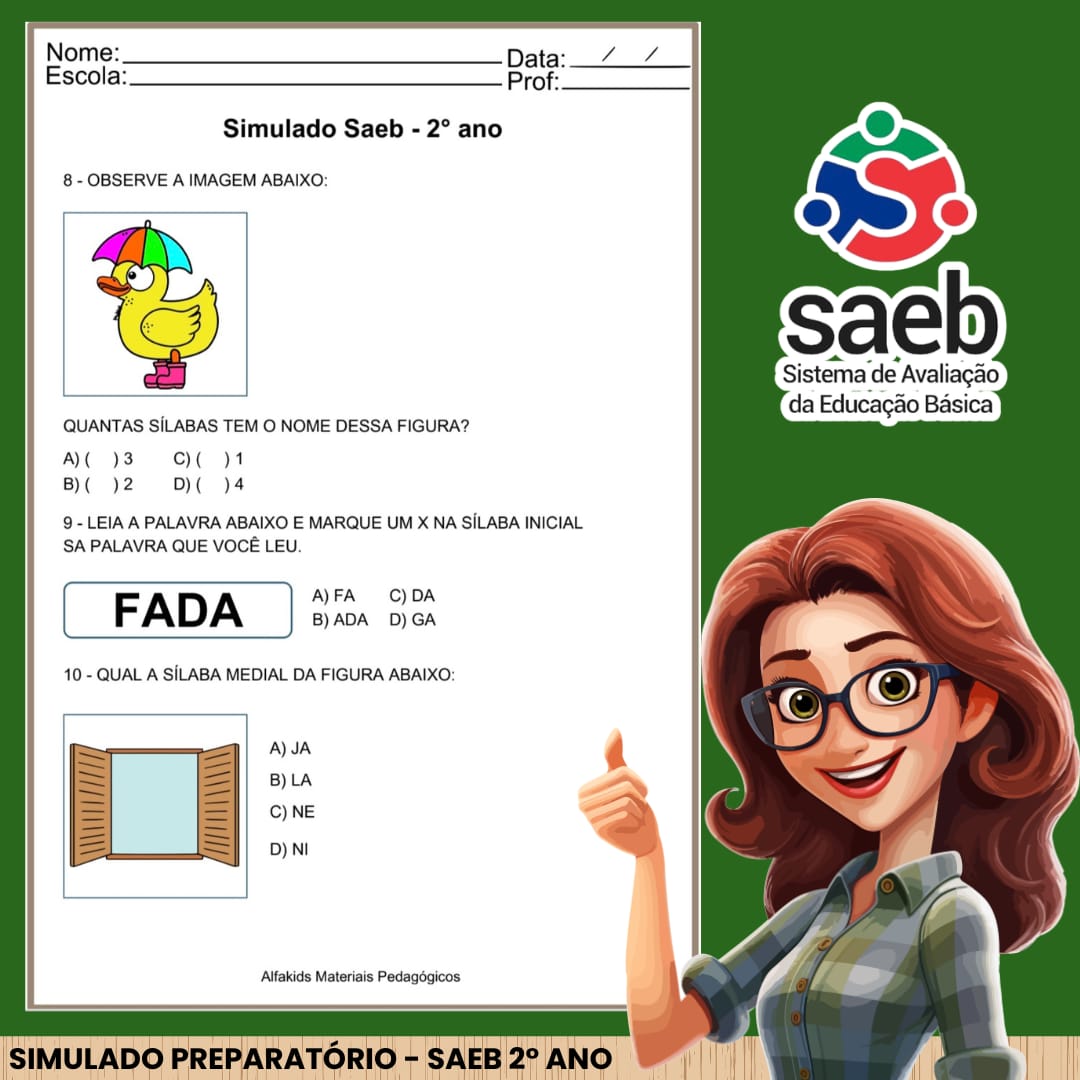 Simulado Saeb 2° ano Fundamental - Imagem 4