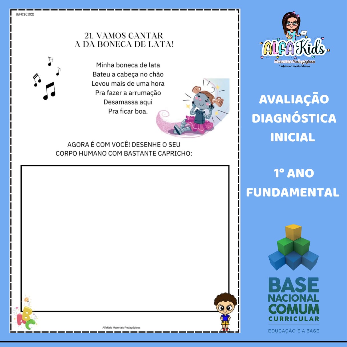 Avaliação Diagnóstica 1° ano Fundamental - Imagem 6