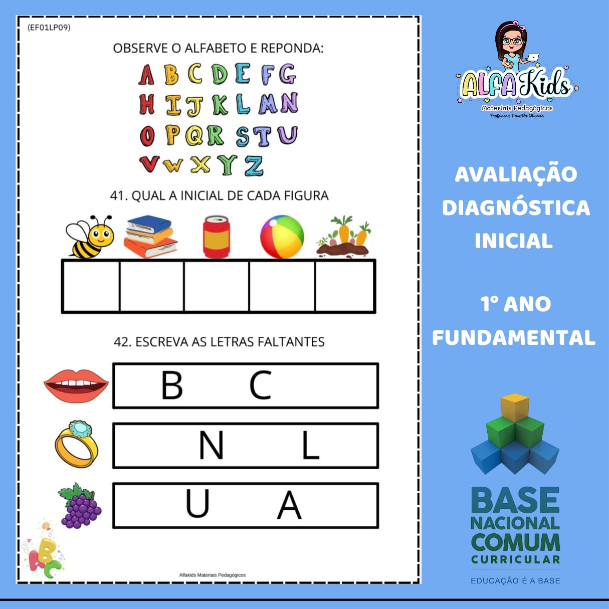 Avaliação Diagnóstica 1° ano Fundamental - Imagem 8