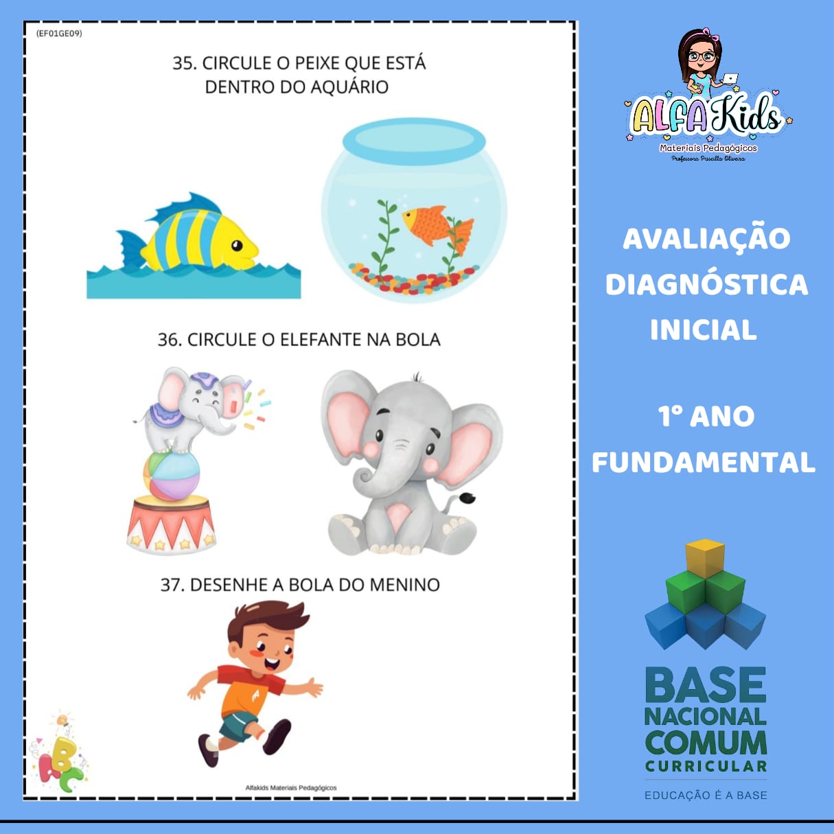 Avaliação Diagnóstica 1° ano Fundamental - Imagem 7