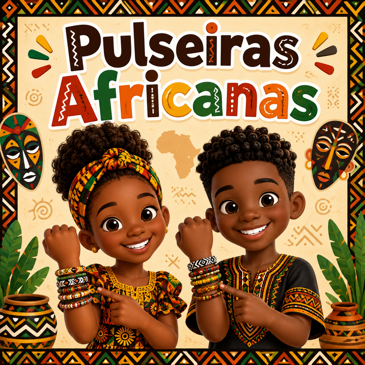 Material Grátis 🥳 Pulseiras Africanas