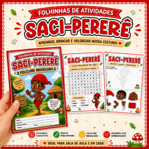 Folhinhas de Atividades Saci-Pererê