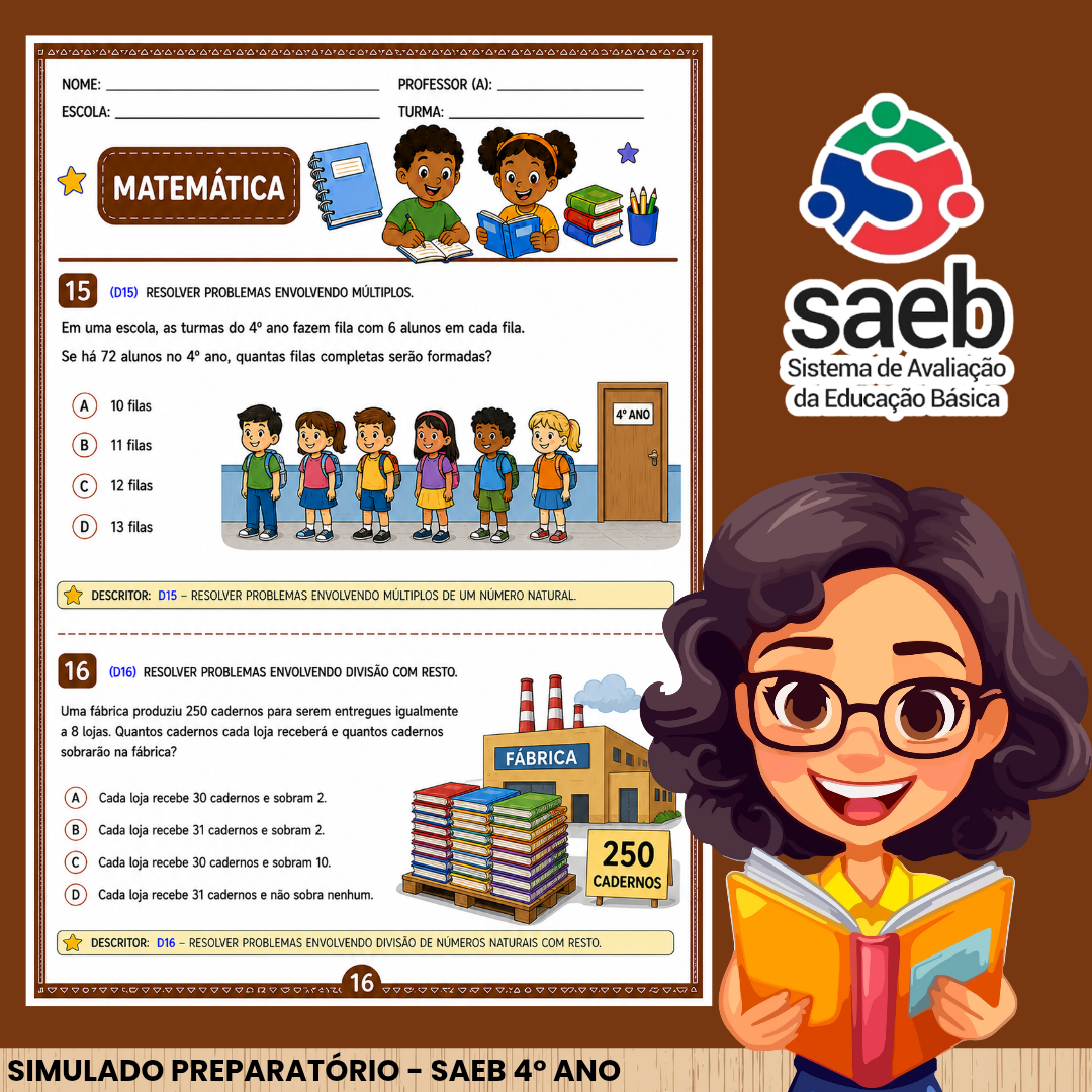Simulado Saeb 4° ano Fundamental - Imagem 6