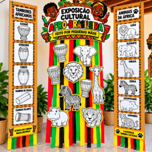 Exposição Cultural Afro-Brasileira - Feito por pequenas mãos!