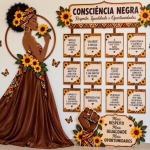 Painel Consciência Negra - Raízes, Respeito e Identidade